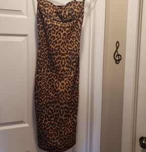 PrettyLittleThing NWT Leopard Print Dress Size US 4